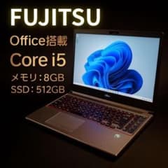 Office搭載】富士通 ノートPC i5 SSD512GB Win11 - メルカリ