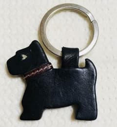 COACH 犬 レザー チャーム キーリング イタリア製 レアのサムネイル