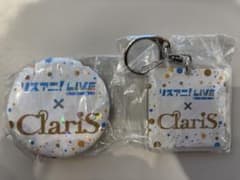ClariS リスアニ LIVE ナツヤスミ ガチャ 缶バッジ アクキー セットのサムネイル