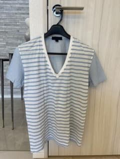 BURBERRY ストライプ Vネック Tシャツ Sサイズのサムネイル