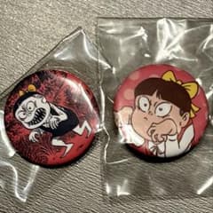 ゲゲゲの鬼太郎 ネコ娘 缶バッジ 鳥取 鬼太郎 鬼太郎茶屋 限定 ピンク