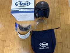 Arai CLASSIC MOD 黒　 M＋純正シールド＋純正バイザー２色 Arai CLASSIC MOD 黒 M＋純正シールド＋純正バイザー2色 - メルカリ