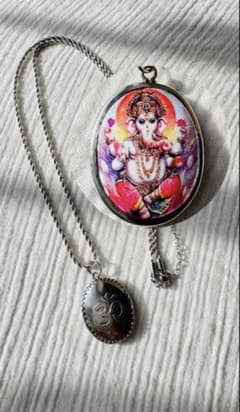 ガネーシャ ネックレス ペンダント ヒンドゥー教 アクセサリー オーム