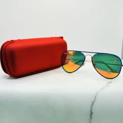 Ray-Ban Aviator 선글라스 골드 옐로우