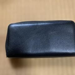 ブラックレザー長財布 ゴールドファスナーのサムネイル