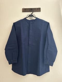 未使用　タグ付き　グリン　grin ネイビー 長袖シャツ