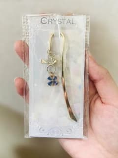 CRYSTAL しおり 鳥と四つ葉のクローバーのサムネイル