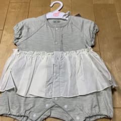 新品 50-60サイズ フリル付き ロンパース