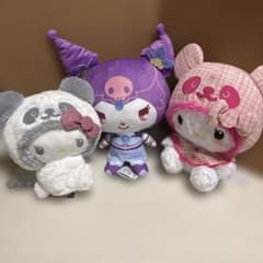 キティ　ぬいぐるみ　BIG パンダ　胸きゅんツイード　こあくま　てんし　クロミ