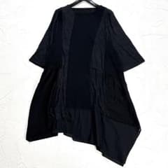 美品⁂センソユニコ⁂芽風⁂ロングチュニック　切り替え　変形ヘム　タートルネック 美品✨2025年 芽風 センソユニコ 変形 パッチワーク チュニック 日本製