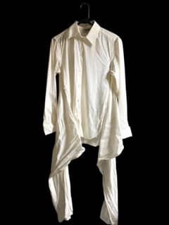 m*u様 Jean Paul GAULTIER 変形シャツ ホワイト　燕尾 Jean Paul GAULTIER 変形シャツ ホワイト 燕尾 - メルカリ
