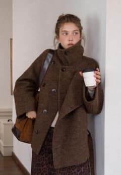 ジャケット・アウター EGGKA / Casual Wool Blend Short Coat EGGKA / Casual Wool Blend Short Coat - メルカリ