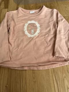 ウサギ刺繍ピンクトレーナー 110cmのサムネイル