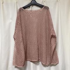 select MOCA メッシュニット 長袖 ピンクのサムネイル