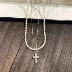田崎真珠TASAKI ベビーパール　ネックレスセット　シルバーのサムネイル