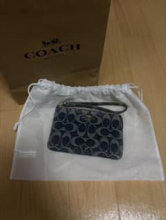 COACH シグネチャー デニム リストレット ポーチのサムネイル