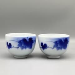 古伊万里 染付 葡萄葉文 煎茶器 二点セット - メルカリ