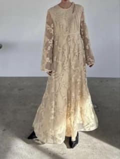 CLANE クラネワンピースBULGED FLOWER JACQUARDONE - メルカリ