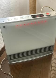 ガラスパネル　ホース付　高級ガスファンヒーター　木造７畳　取説有り ガラスパネル ホース付 高級ガスファンヒーター 木造7畳 取説有り
