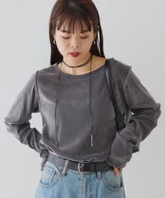 CIAOPANIC TYPY ベロアロングスリーブ グレー Ungrid KBF