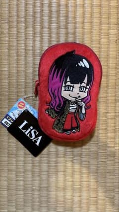 LiSA ポーチ レッド 10周年記念UFOキャッチャーのサムネイル