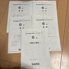 SAPIX 第4回合格力判定サピックスオープン 6年生 2025 最新 - メルカリ