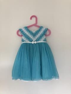女の子90サイズ　水色ドレスのサムネイル