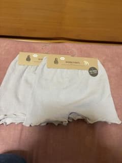 WARM PANTS 1分丈パンツ M-L ライトパープル 2枚セットのサムネイル