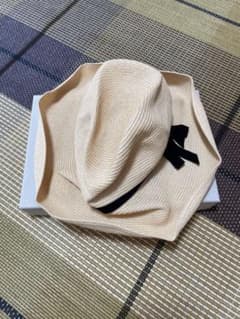 BOXED HAT ベージュ ストローハット mature ha.のサムネイル