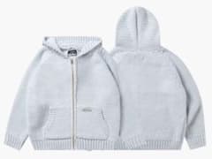 【slacker】 Heavy Knit Zip Hoodie かつきくん着用のサムネイル