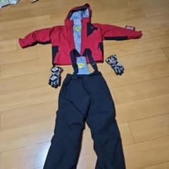 美品nima 子ども用スキーウェア 赤 美品nima 子ども用スキーウェア 赤 - メルカリ