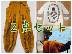 【新品】ガネーシャ柄クルタとラムナミ柄パンツのセット 新品】ガネーシャ柄クルタとラムナミ柄パンツのセット - メルカリ