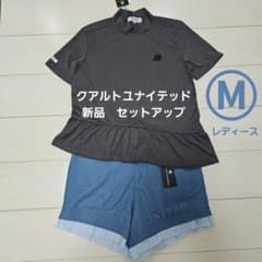 新品❤クアルトユナイテッド セットアップ M 半袖 春夏ゴルフ