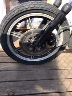 SR400 キャストホイール‼︎ 2H6純正　前後セットのサムネイル