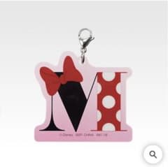 Disney ミニーマウス イニシャル アクリルキーホルダー Mのサムネイル