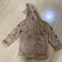 ボアジャケット フード付き ベージュのサムネイル