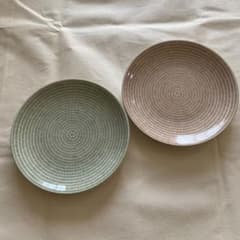 アラビア Avec 24h 廃盤ブラウン、グリーン プレート20cm 2枚 - メルカリ