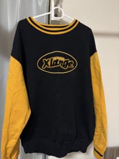XLARGE 黒/黄色 トレーナー Lサイズのサムネイル