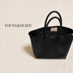 YOUNG&OLSEN ヤングアンドオルセン トートバッグ ブラック レザーのサムネイル