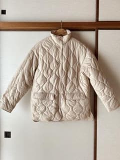 GAP ベージュ キルティングボアジャケット