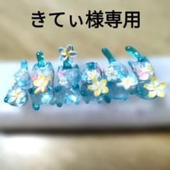 No.206 レジン道 猫 夏柄 6匹セット - メルカリ