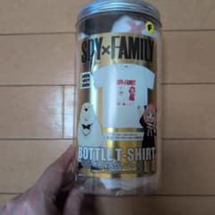 SPY × FAMILY 병 들어간 T 셔츠 아냐 & 본드 화이트