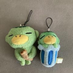 【平成レトロ】いまだにものごいかっぱ ぬいぐるみマスコット 2個セット②のサムネイル