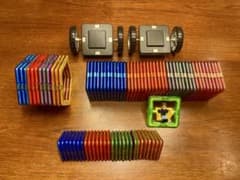 ボーネルンド　マグフォーマー　正規品79ピース　タイヤ　セットのサムネイル