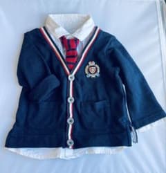 90cm 2way ネイビー カーディガン 入園式や結婚式にのサムネイル