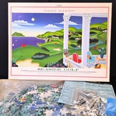 トーマス•マックナイト　ジグソー専用パネル　マリンブルー　1020ピース用 トーマス・マックナイトがシルクスクリーンの版画で制作した海の絵画