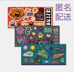 스플라툰 오징어 스티커 3 무늬 세트