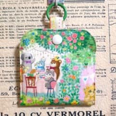 ハンドメイド ユキエモン メルシーン ミニポーチ 小物入れ カラビナ