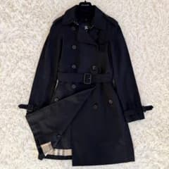 美品 バーバリーロンドン トレンチコート ライナー ノバチェック 黒 M