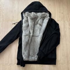 【theory】ラビット　ファーパーカー　3way ダブルジップ theory】ラビット ファーパーカー 3way ダブルジップ - メルカリ